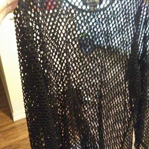 Tripp large fishnet top, size 4